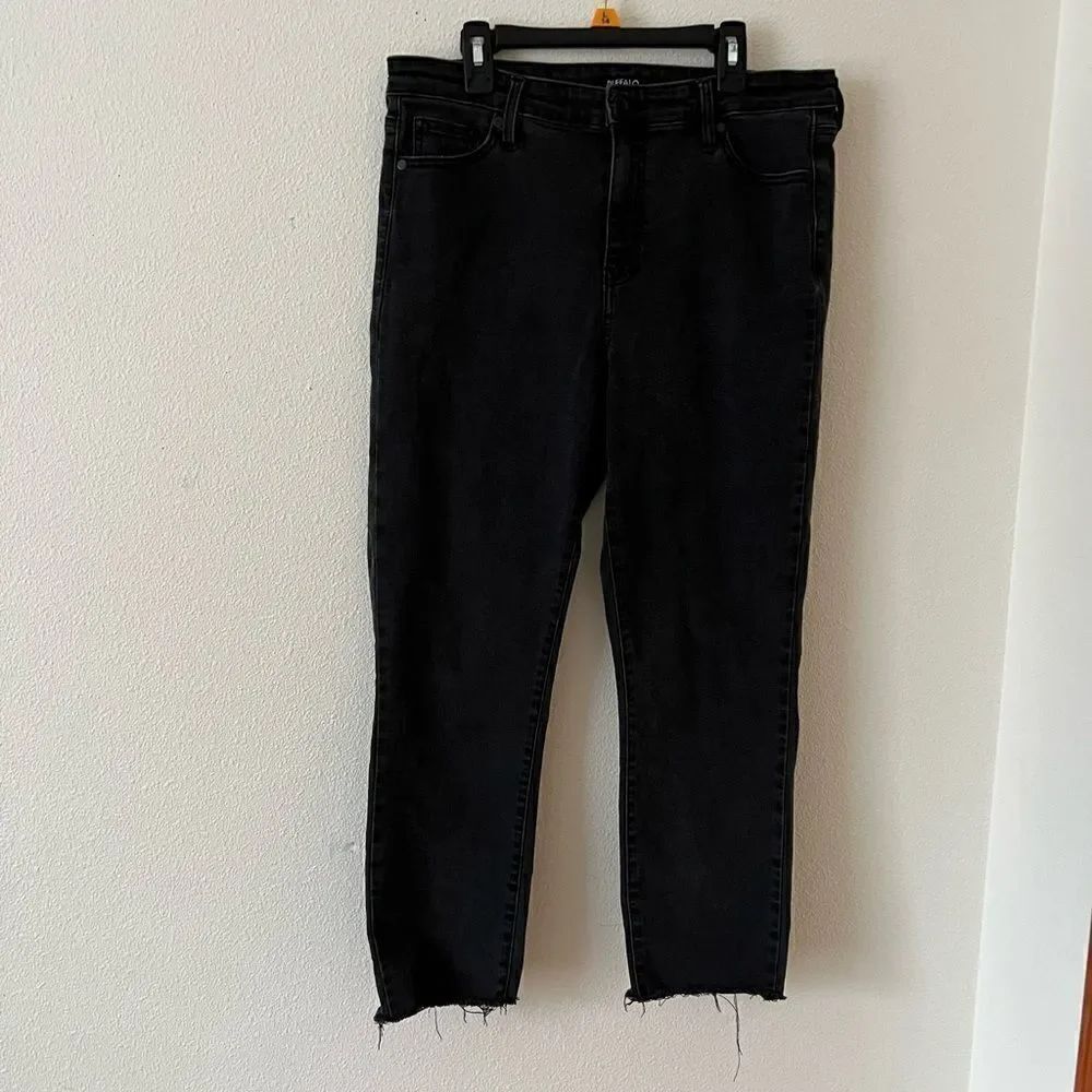 Buffalo David Bitton Black Mollie High Rise Stretch Skinny Jeans size 10